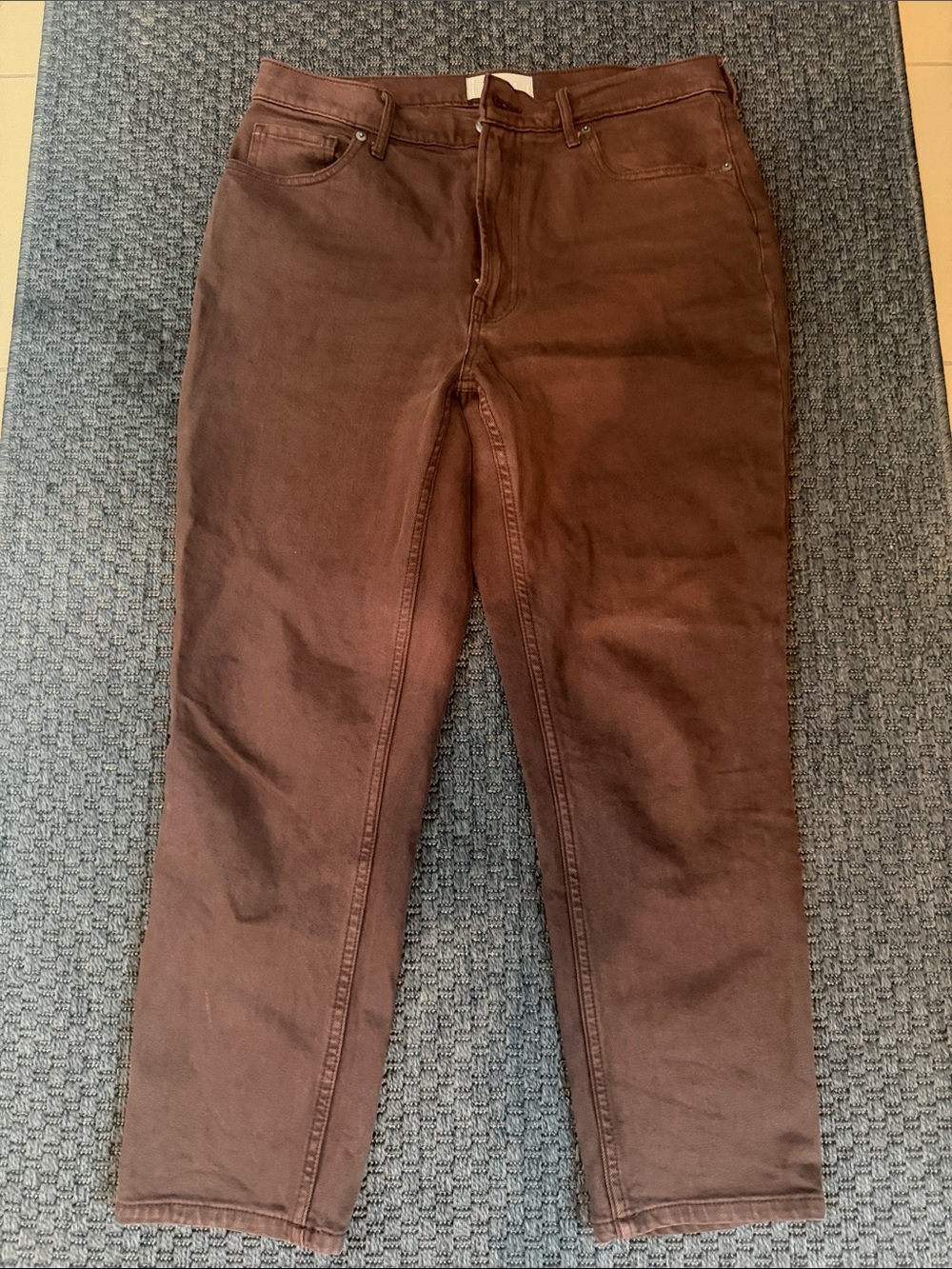 Everlane The Original Cheeky Crop Jean in Brown